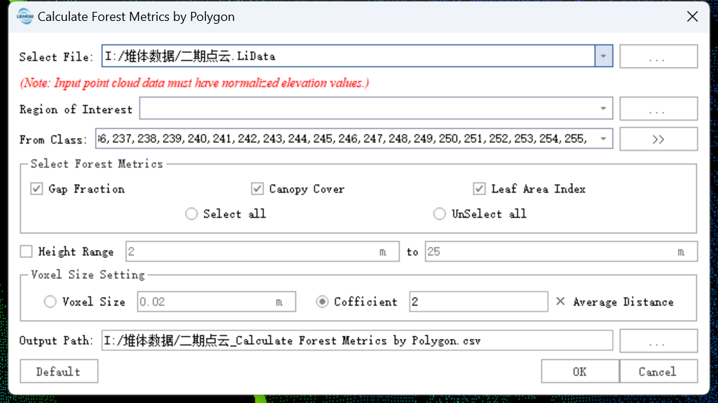 Calculate Forest Metrics by Forest Stand